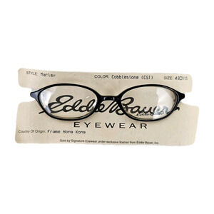 Vintage Eddie Bauer Marley Eyeglasses Frame Size 48 19 135 Full Rim HONG KONG